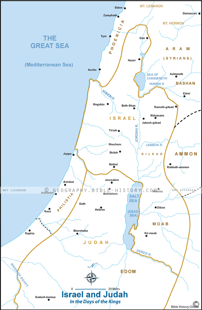 Explore Biblical Israel and Judah: An Interactive Map of Ancient ...