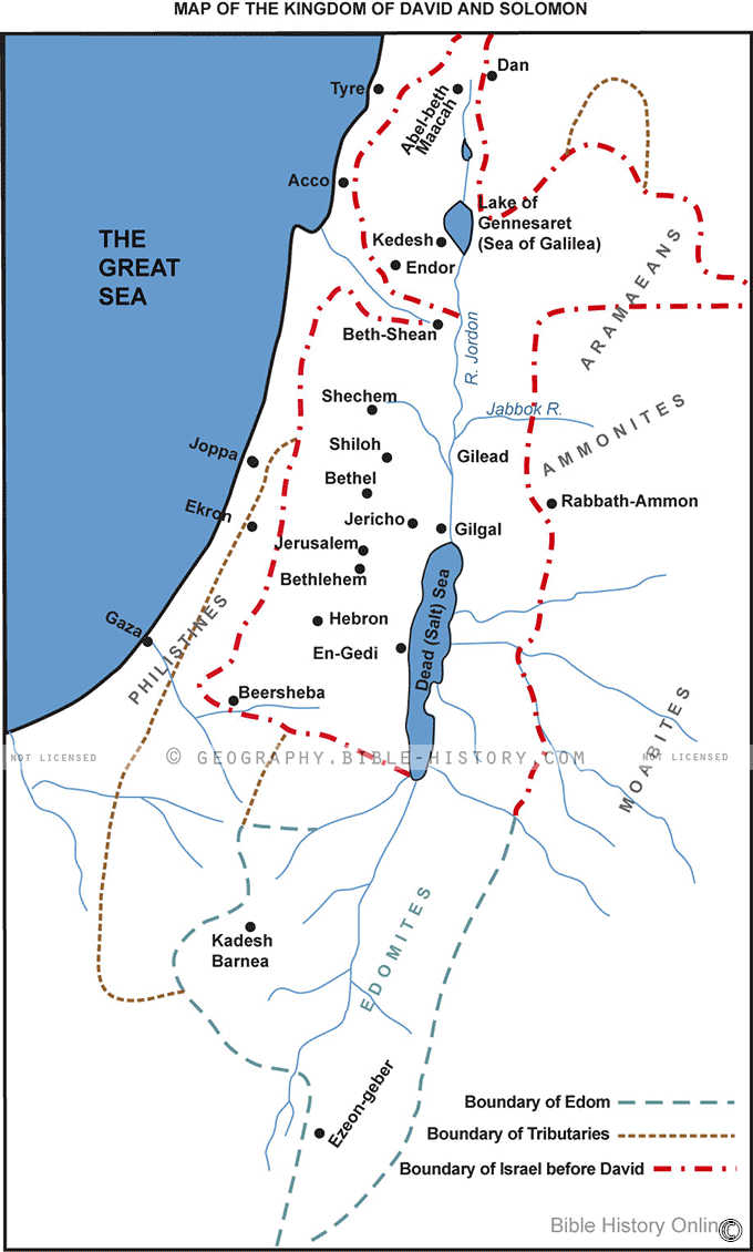 Map of Kingdom of David and Solomon hero image