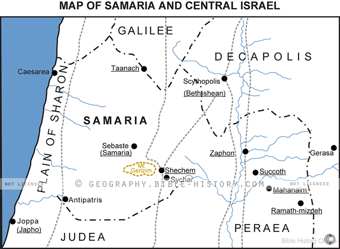 Map of Samaria and Central Israel hero image