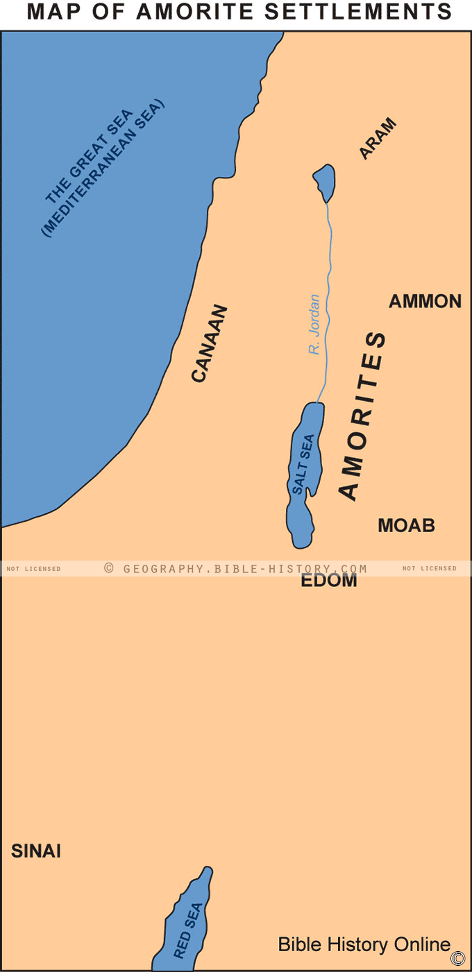 Map of Amorite Settlements hero image