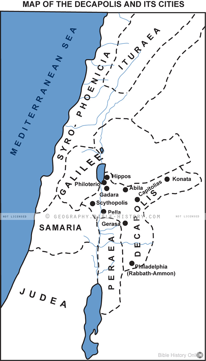 Map of the Decapolis and its Cities hero image