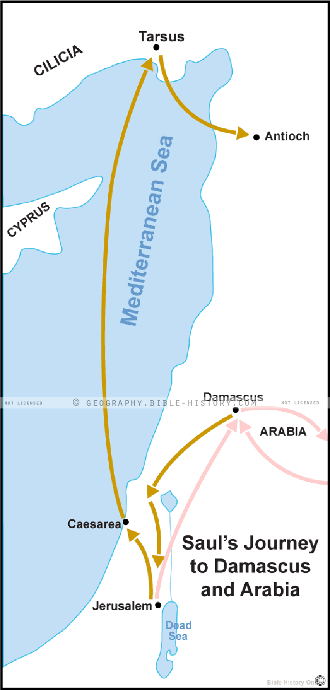 Saul’s Journey to Damascus and Arabia hero image